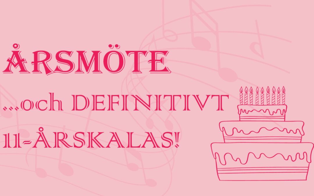 Dags för årsmöte och fest!