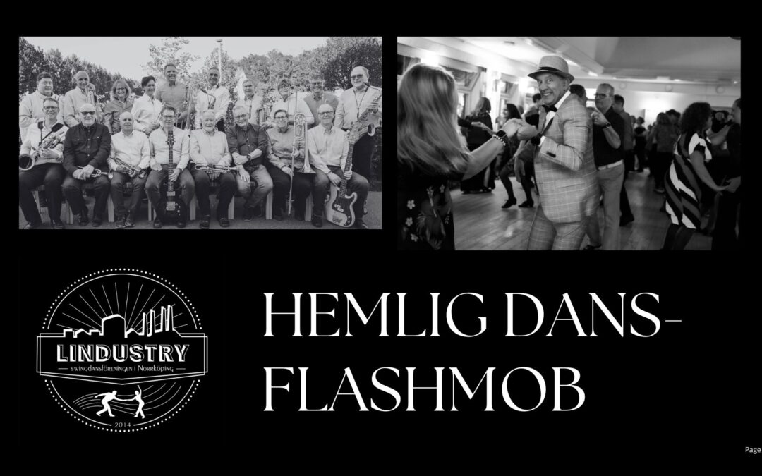 Hemlig dansflashmob under konsert med Jazz-kapellet i Finspång 24/5